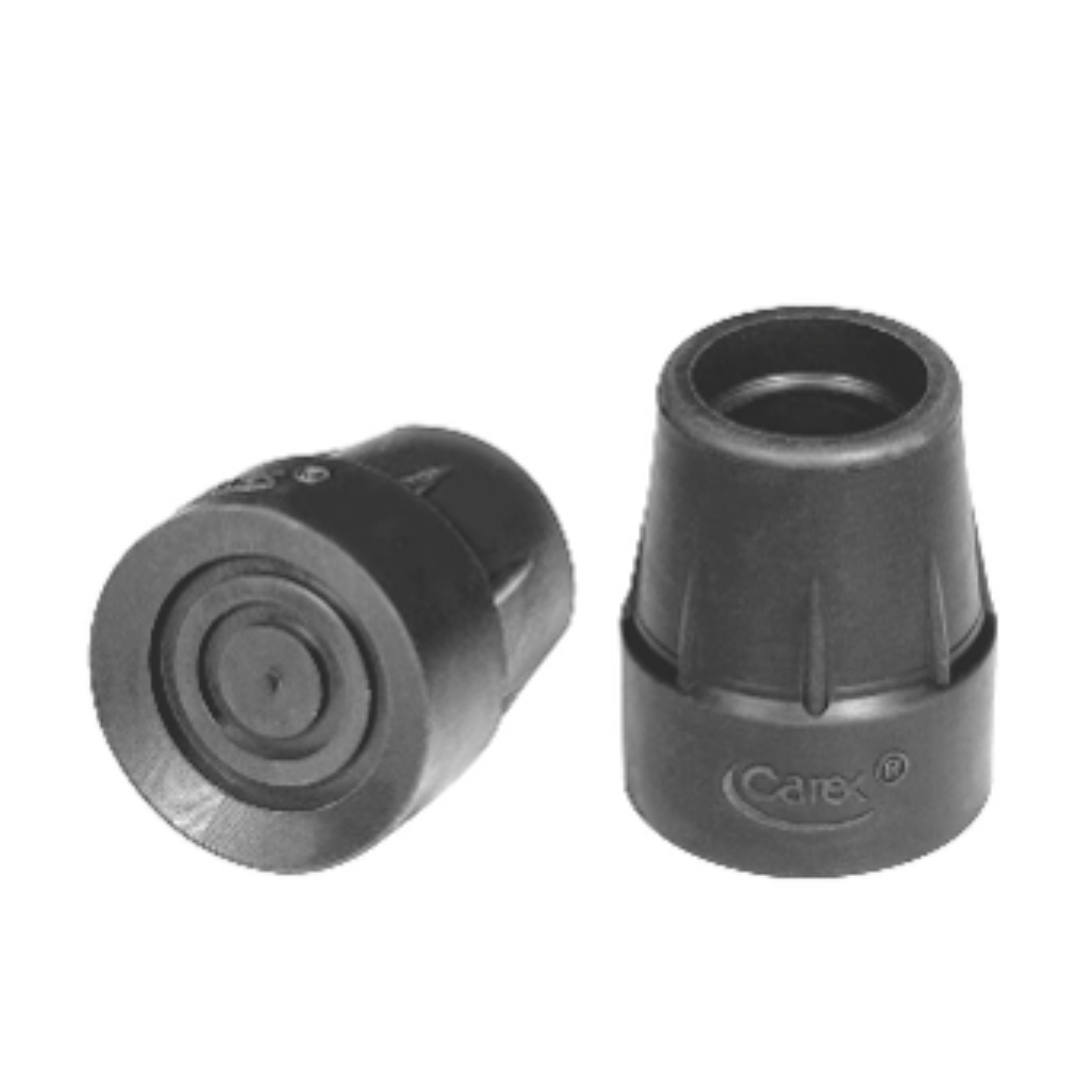 Carex Cane and Crutch Replacement Tips - Black 3/4 Inch - Senior.com Cane Tips